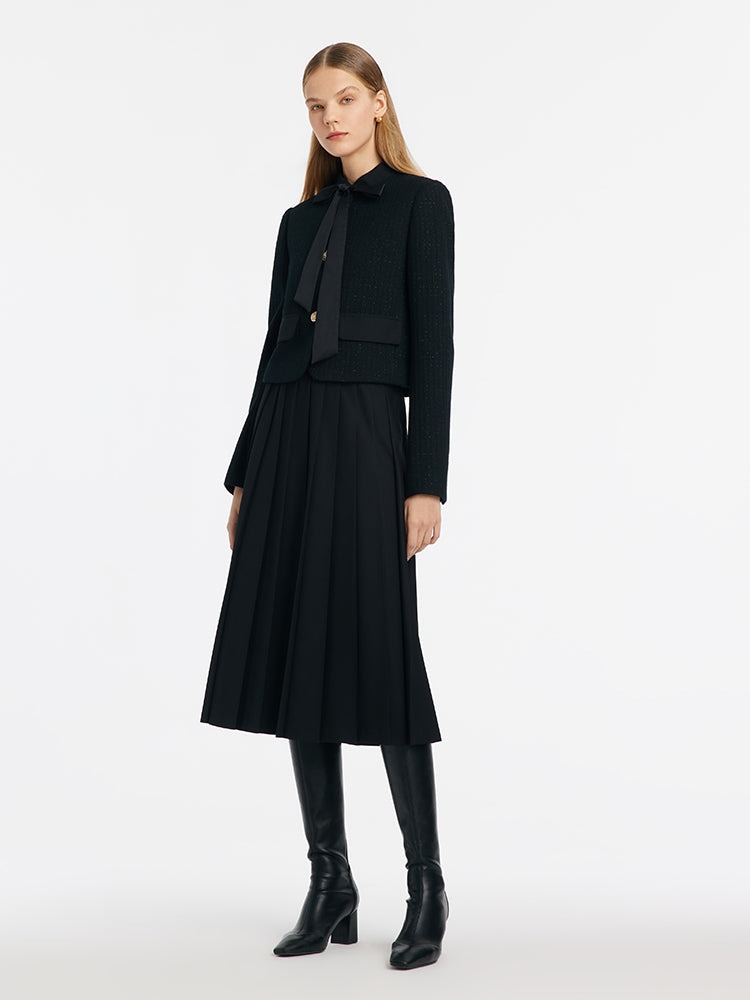 Crop Jacket With Flaps And Half Skirt Two-Piece Suit – GOELIA