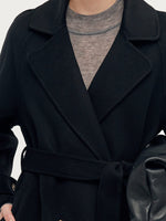 Cashmere And Wool Unisex Wrap Coat GOELIA