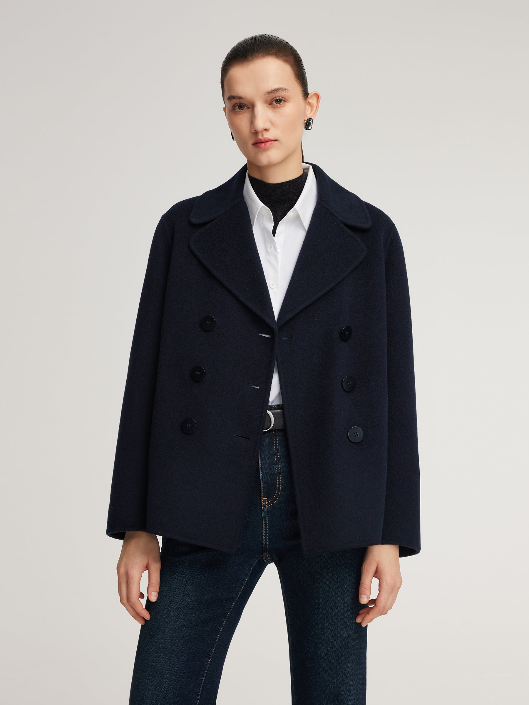 100% Wool Double-Faced Women Coat GOELIA