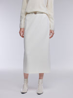 [Preview] Stretch Column Women TR Knit Skirt With Belt GOELIA