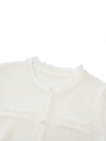 Frayed Edge Women Knit Top GOELIA