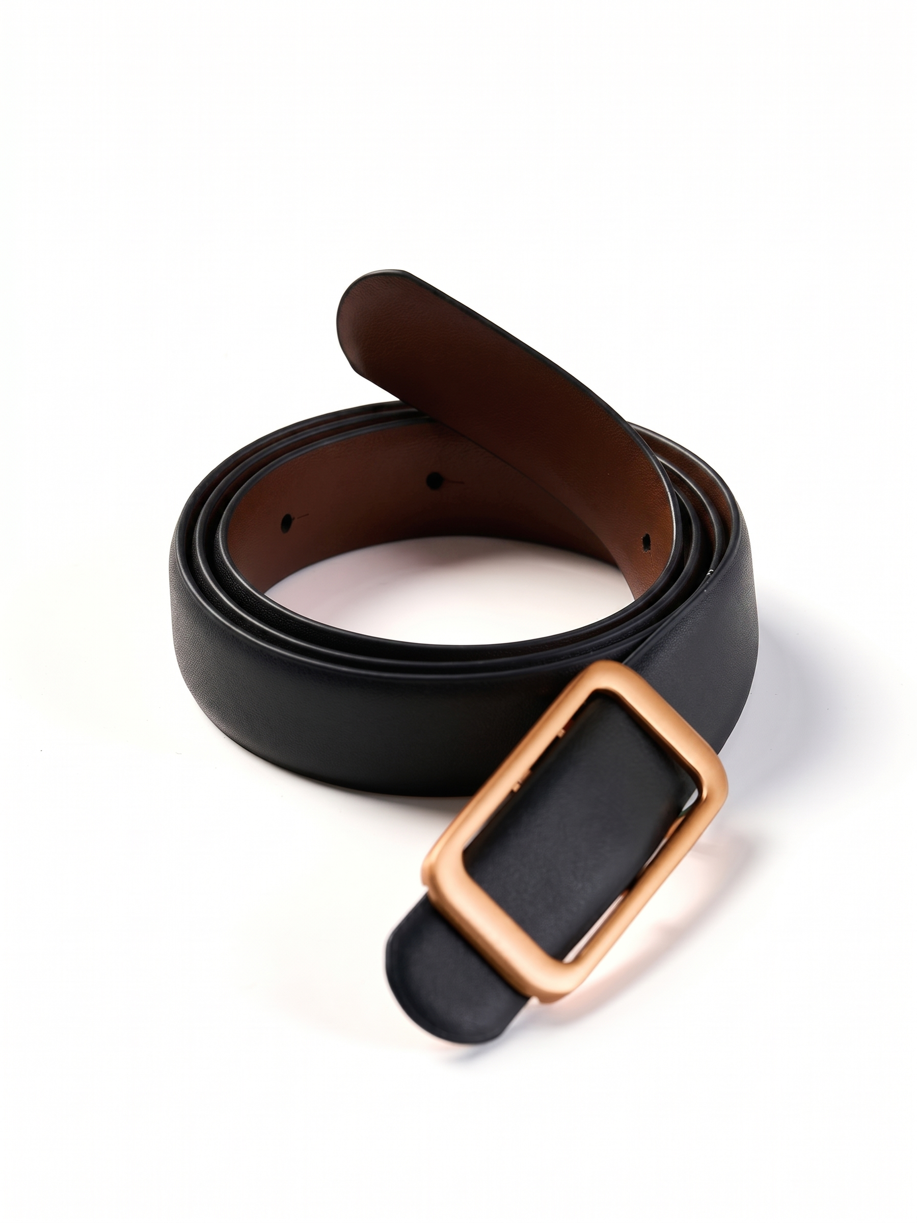 Minimalist Reversible Women Leather Belt GOELIA