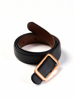 Minimalist Reversible Women Leather Belt GOELIA