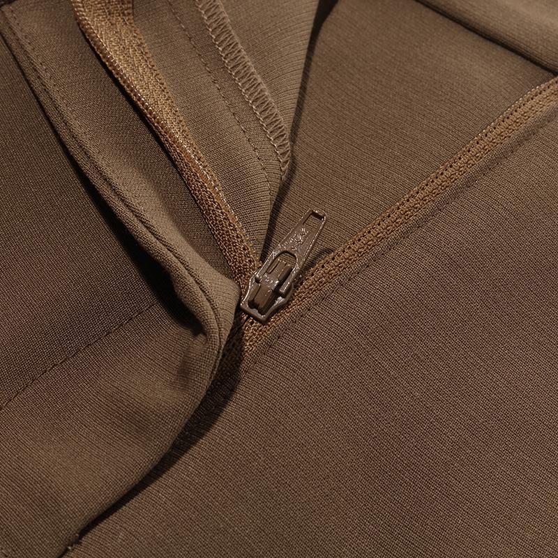 Double Layer Worsted Wool Tapered Pants GOELIA