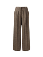 100% Washable Wool Women Full Length Pants GOELIA