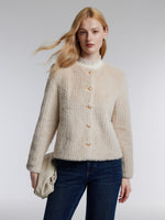 [Preview] Eco-friendly Faux Fur Textured Women Coat GOELIA