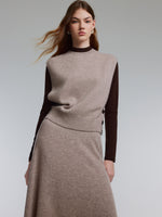 [Preview] 100% Wool Tank & Modal Top & Skirt Three-Piece Set GOELIA