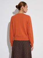 100% Merino Wool Contrasting Buttons Women Cardigan GOELIA