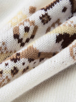 [Preview] Wool Blend Sheep Fair Isle Women Cardigan GOELIA