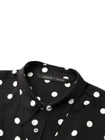 22MM Mulberry Silk Polka Dots H-Line Unisex Shirt GOELIA