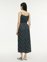 Floral Print Strap Side Slit Maxi Dress And Cardigan Two-Piece Set GOELIA