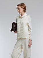 [Preview] Wool Blend Women Zip-Up Vest GOELIA