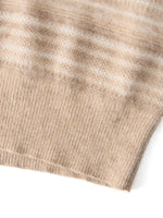 [Preview] Brushed Cashmere Wool Stripe Women Sweater GOELIA