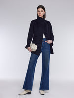 Wool Cashmere Blend Double-Faced Women Wrap Coat GOELIA