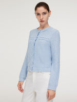 Frayed Edge Women Knit Cardigan GOELIA