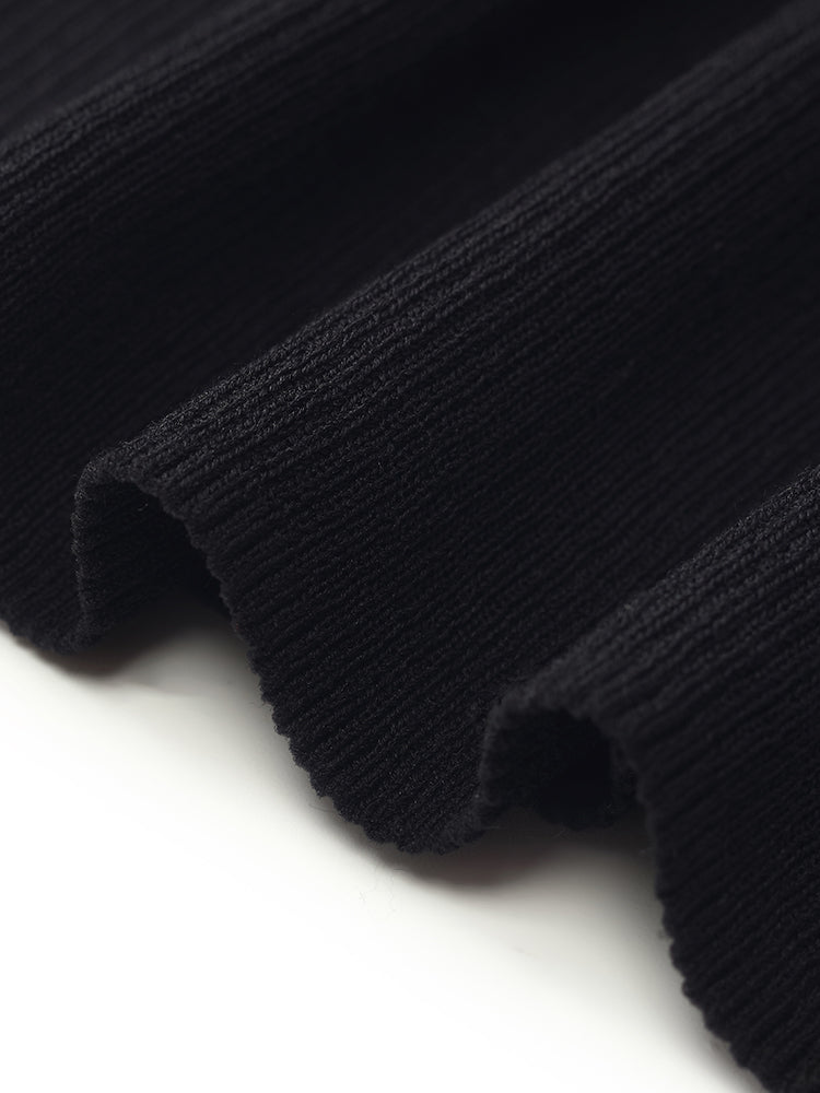 Tencel-Silk Blend Cut-out Neck Women Knitted Top GOELIA