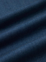 Denim Gathered Waist Women Maxi Dress With Belt GOELIA