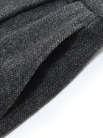 100% Washable Wool Straight Wide Leg Women Pants GOELIA