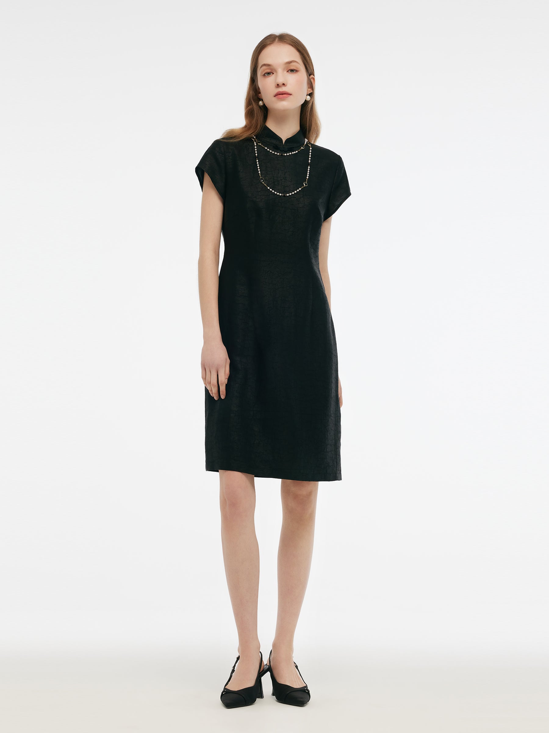 18MM Xiang Yun Silk Women Qipao Mini Dress GOELIA