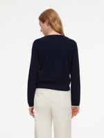 100% Wool Color Block Women Mock Layered Knit Top GOELIA