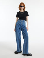 Slim Women T-shirt With Detachable Chain GOELIA