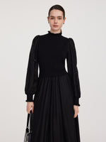 Tencel Blend Patchwork Women Maxi Dress GOELIA