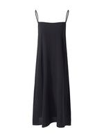 Tencel Ruffle Hem Women Tiered Vest Midi Dress With Slip Dress And Belt GOELIA