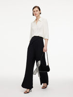 22MM Mulberry Silk Women Blouse With Silk Scarf GOELIA
