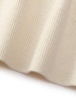 Tencel Wool Blend Ruffle Neck Women Sweater GOELIA