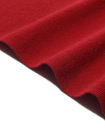 Mock Neck Long Sweater And Wool Pleated Skirt Two-Piece Set GOELIA