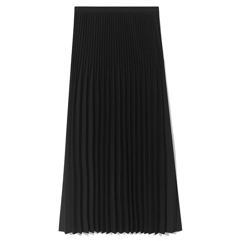 Mid-Length Pleated Half Skirt GOELIA