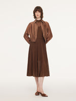 Tencel Blend Women Sheer Cropped Jacket GOELIA