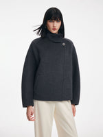 [Preview] 100% Merino Wool Double-Faced Women Short Coat GOELIA