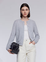 [Preview] 100% Brushed Cashmere Women Cardigan GOELIA