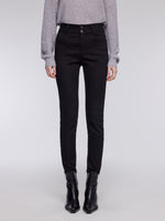 [Preview] Fade-Resistant Fleece-Lined Raw Hem Women Skinny Jeans GOELIA
