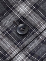 Plaid Ribbon Tie Women Flare Hem Top GOELIA