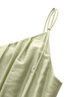 Tencel Blend Women Strap Maxi Dress GOELIA
