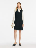 Double-Layer Patchwork Women Mini Dress GOELIA