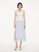 Triacetate Lyocell Blend Lace Trim Women Camisole GOELIA