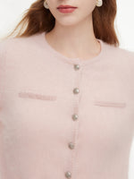 [Preview] 100% Brushed Cashmere Women Cardigan GOELIA
