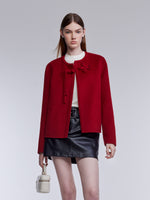 [Preview] Cashmere Wool Double-Faced Women Cropped Coat GOELIA