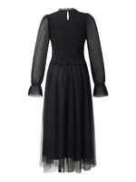 Ruffle Collar Tulle Women Midi Dress GOELIA