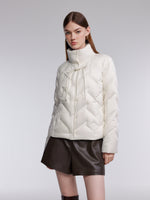 [Preview] Mandarin Collar Women Cropped Goose Down Jacket GOELIA