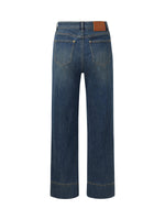 Denim Women Ankle-Length Cuffed Jeans GOELIA