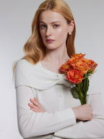 [Preview] Wool Bow Neck Women Sweater GOELIA