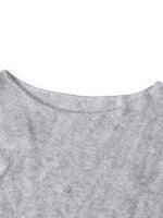 [Preview] Wool Blend Sequins Boat Neck Women Sweater GOELIA