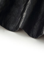 PU Leather Women Long Trench Coat GOELIA