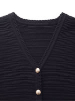 V-Neck Slim Fit Women Knit Vest GOELIA