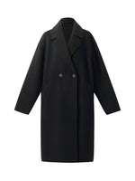 Wool Cashmere Double-Faced Unisex Mid-Length Coat GOELIA