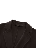 Cashmere Wool Blend Gathered Waist Women Overcoat GOELIA